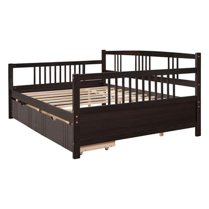 Full Size DayBed With 2 Drawers - Espresso