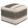 Grady - Square Pouf - Earth Tone Brown