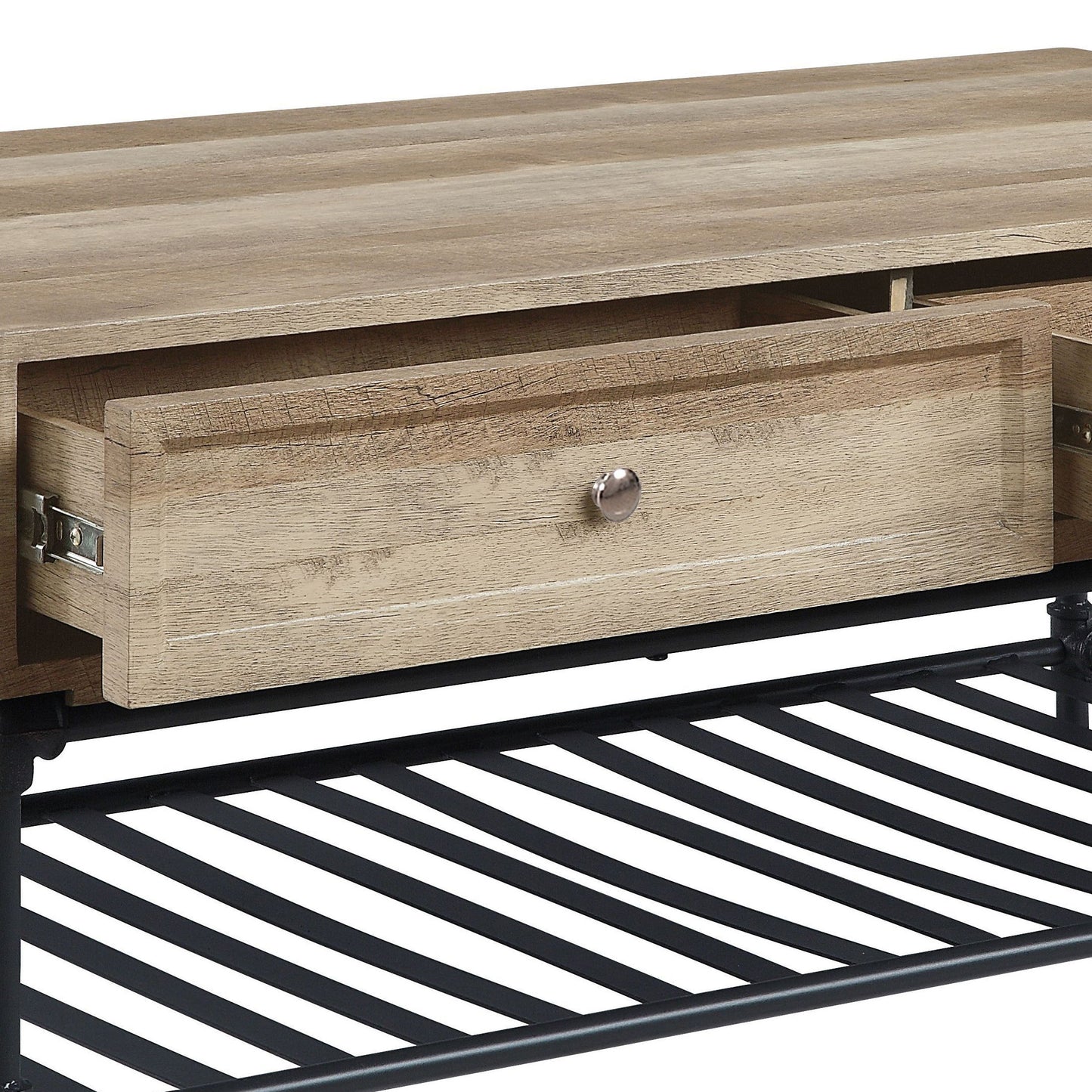 Brantley - Rectangular Coffee Table - Oak / Sandy Gray