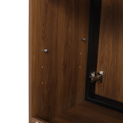 Bathroom Vanity Freestanding Cabinet With Sink - Brown