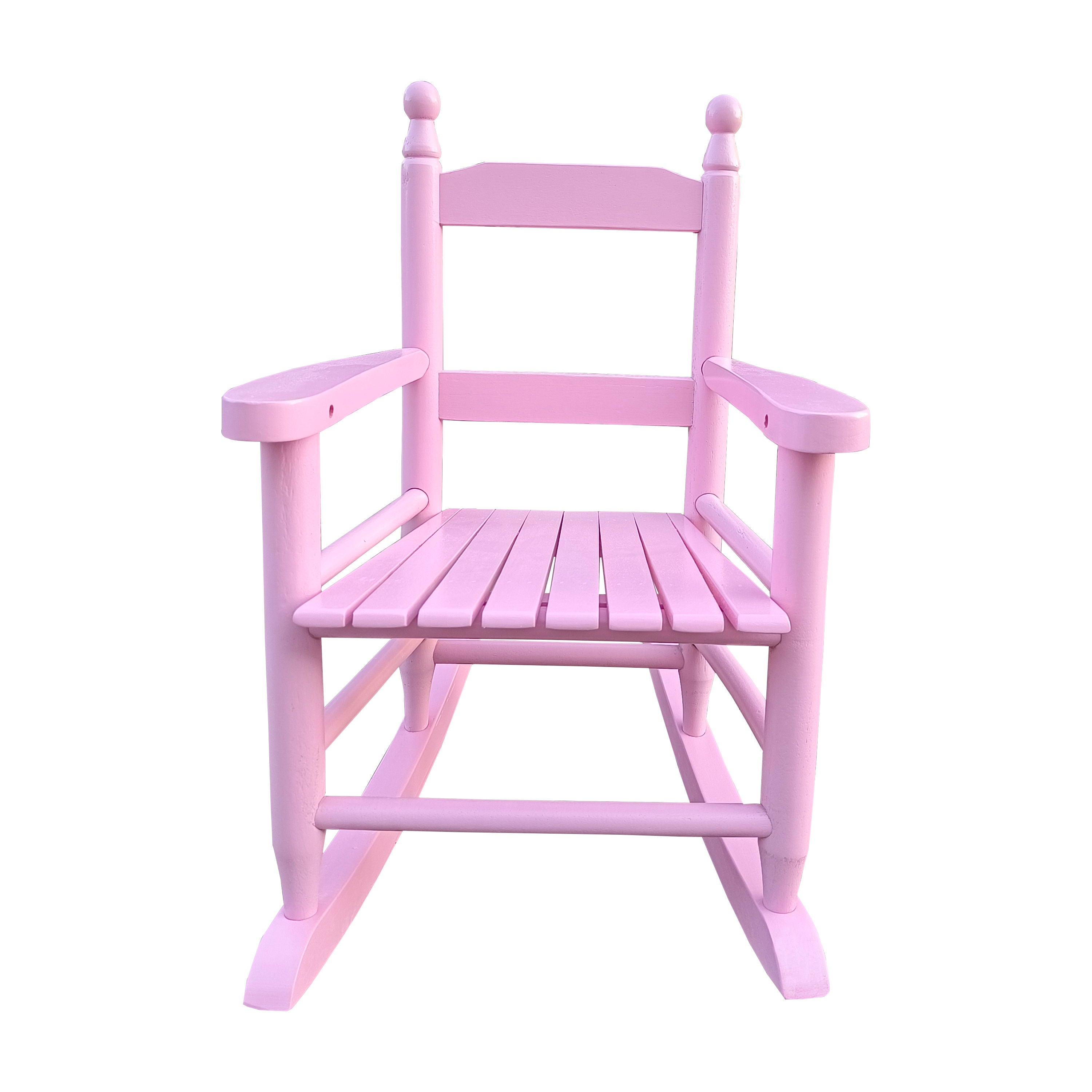 Children's Rocking Chair Indoor Or Outdoor, Suitable For Kids, Durable - Light Pink