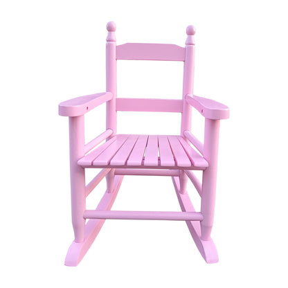 Children's Rocking Chair Indoor Or Outdoor, Suitable For Kids, Durable - Light Pink