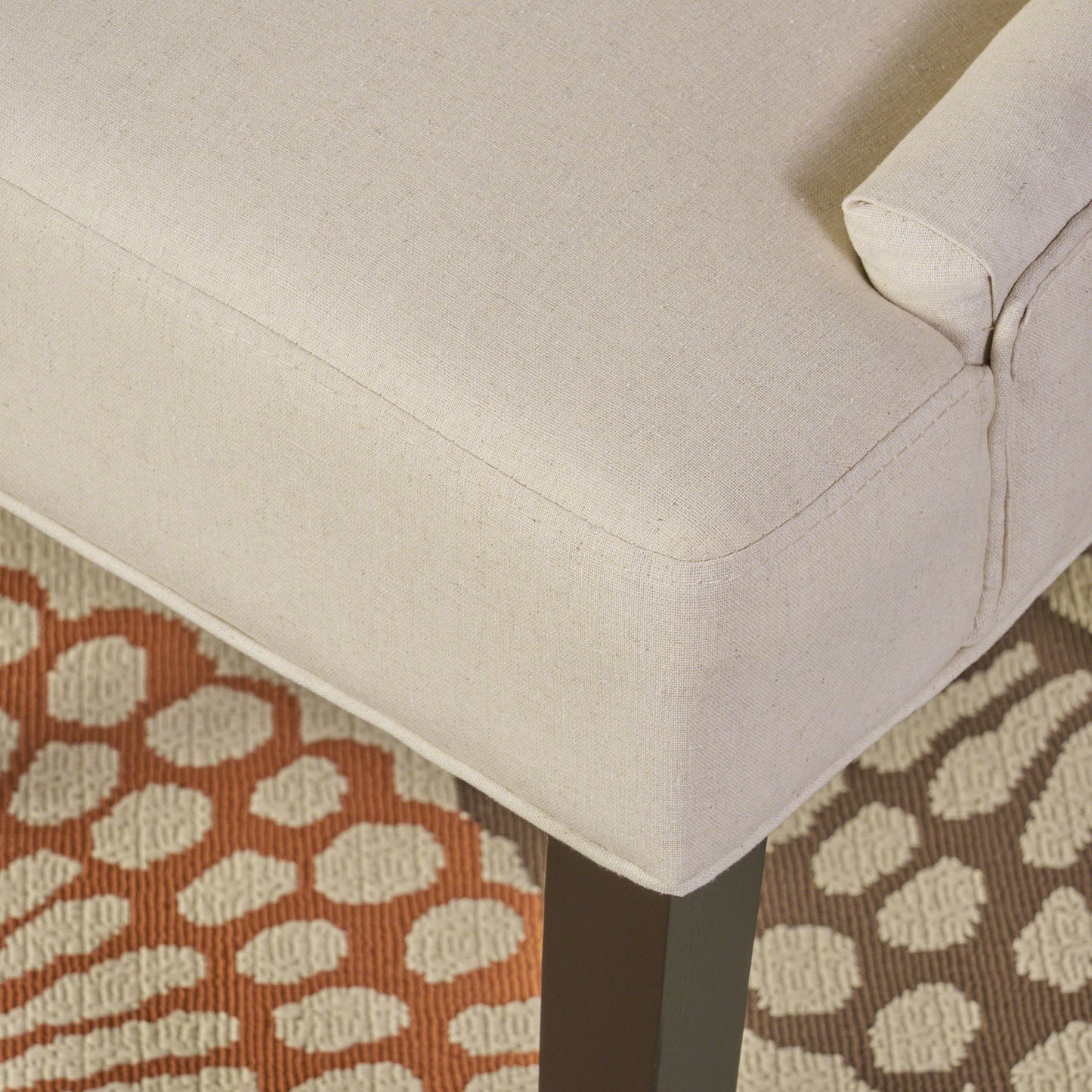 Cheney - Contemporary Dining Chair (Set of 2) Tufted Fabric Upholstery - Beige