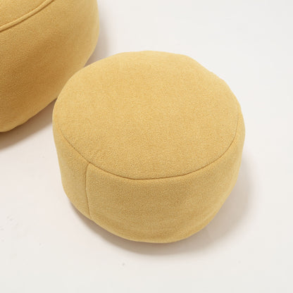 Bedding Bean Bag Sofa Chair High Pressure Foam Bean Bag Chair Adult Material With Padded Foam Padding Compressed Bean Bag With Footrest - Yellow