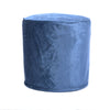 Shimon - Cylinder Pouf Ottoman Floor Cushion Cobalt - Blue
