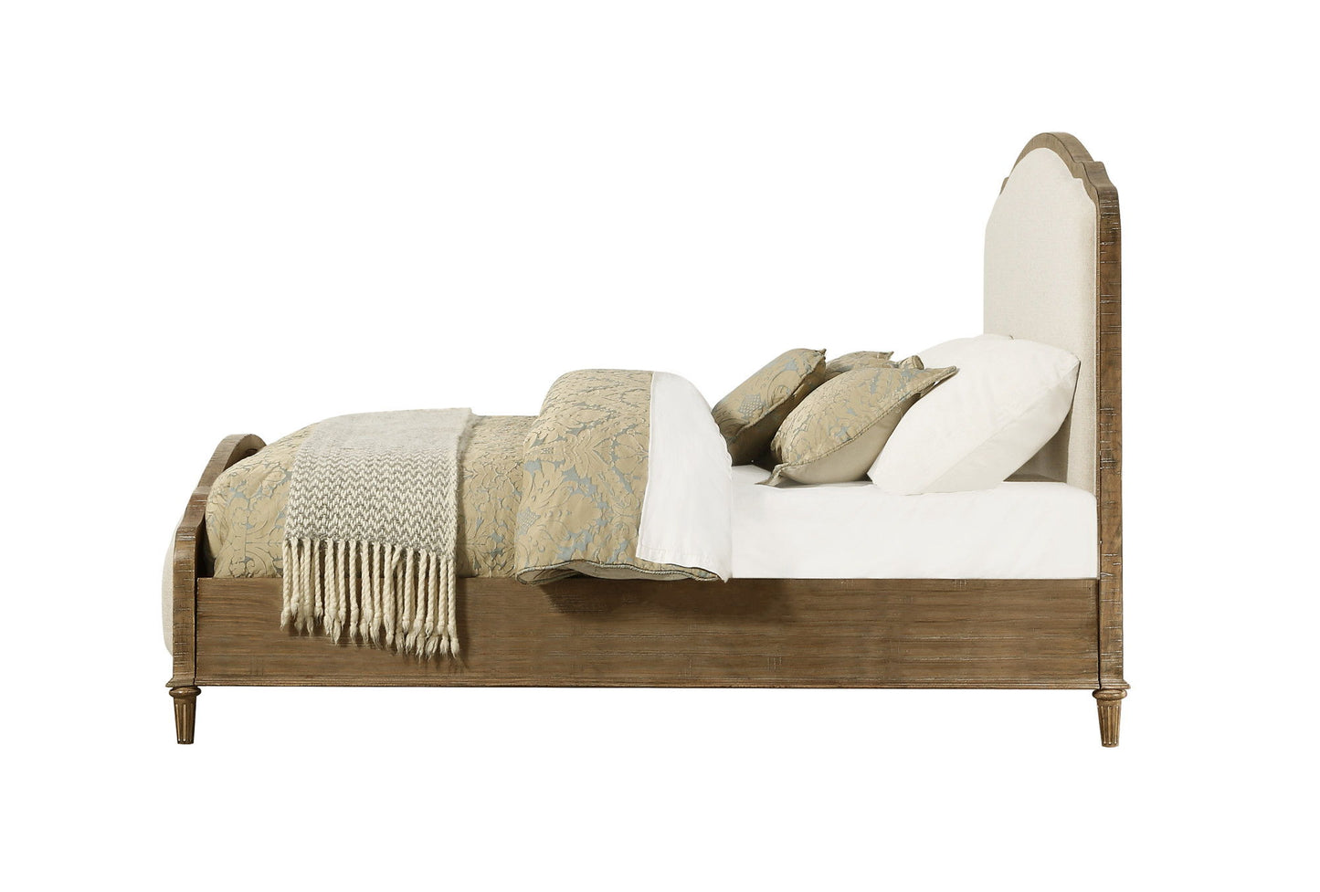 Ludin - Queen Upholstered Bed - Brown