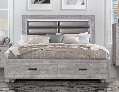 Rover - King Bed - Gray