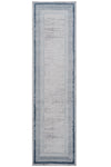 Marfi - 2' X 8' Bordered Runner Rug - Blue / Ivory