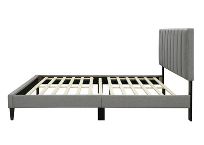 King Sized Channel Bed & USB - Gray