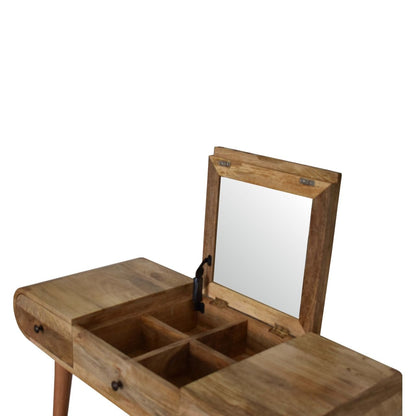 Round Dressing Table - Oak