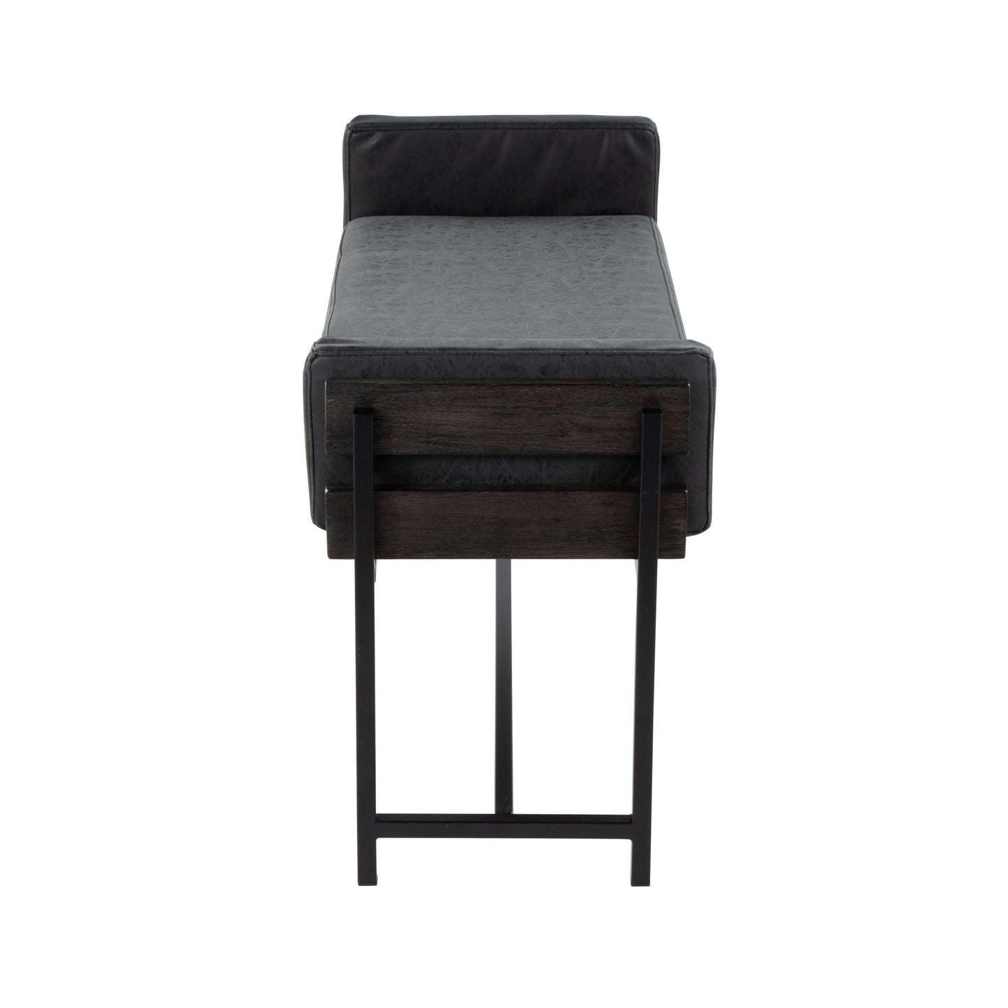 Kari - Farmhouse Bench - Black / Gray / Black