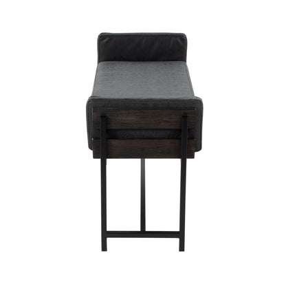 Kari - Farmhouse Bench - Black / Gray / Black