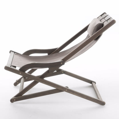 Arcadia - Outdoor Sling Chair With Pillow - Gray