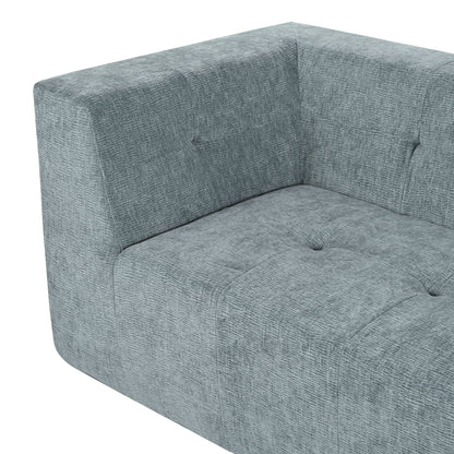 Modular Combination Living Room Sofa Set, Modern Minimalist Sofa, Living Room Upholstered Sofa Bed, Bedroom, 2 Pieces Computer Free Combination, L - Shaped - Light Gray