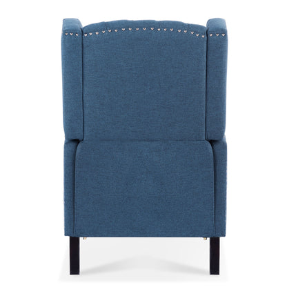 Manual Wing Chair Recliner - Blue