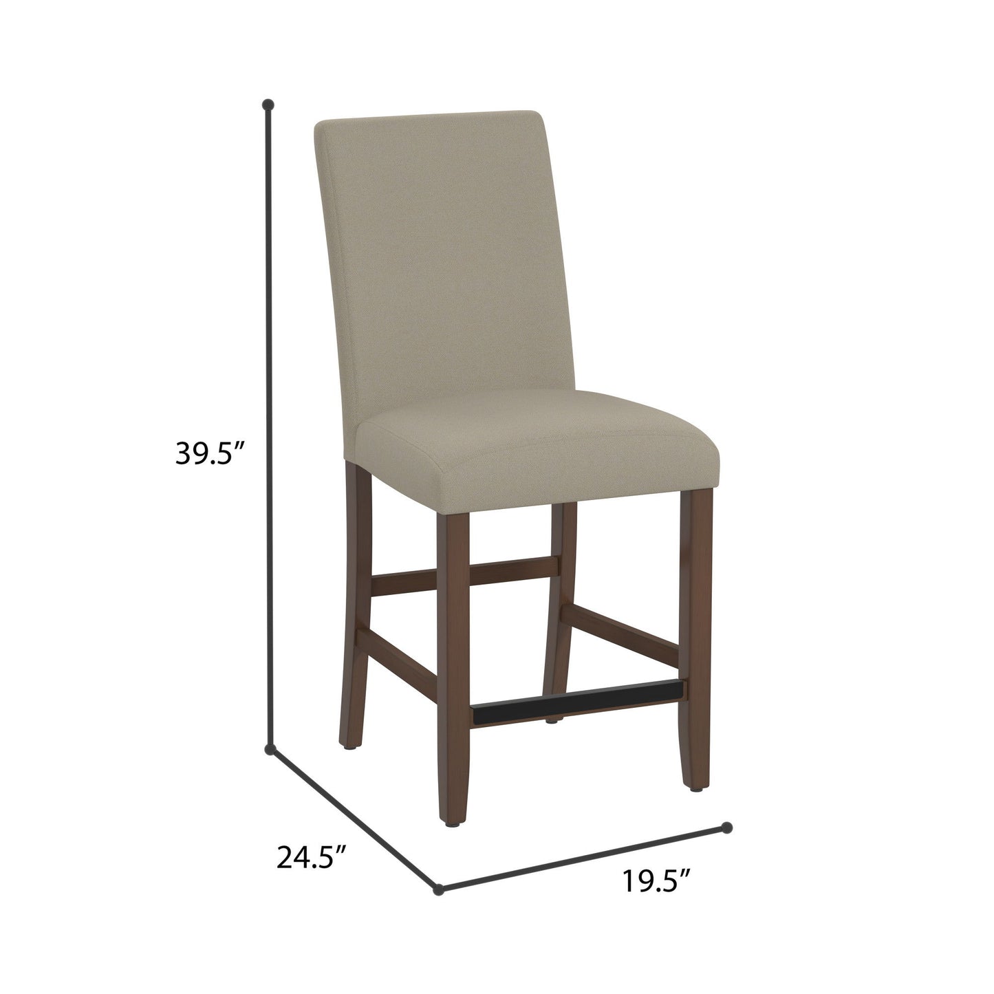 Zeph - Upholstered Barstools (Set of 2) - Brown