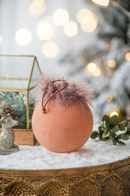 Christmas Ball Ornaments, Glass Decorative Hanging Ball Christmas Tree Ornaments For Holiday Party Decorations (Set of 6) - Brown
