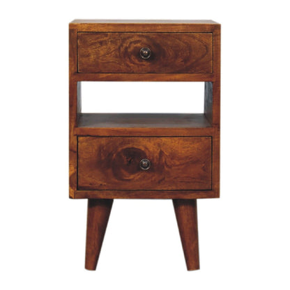 Mini Classic Multi Nightstand - Chestnut