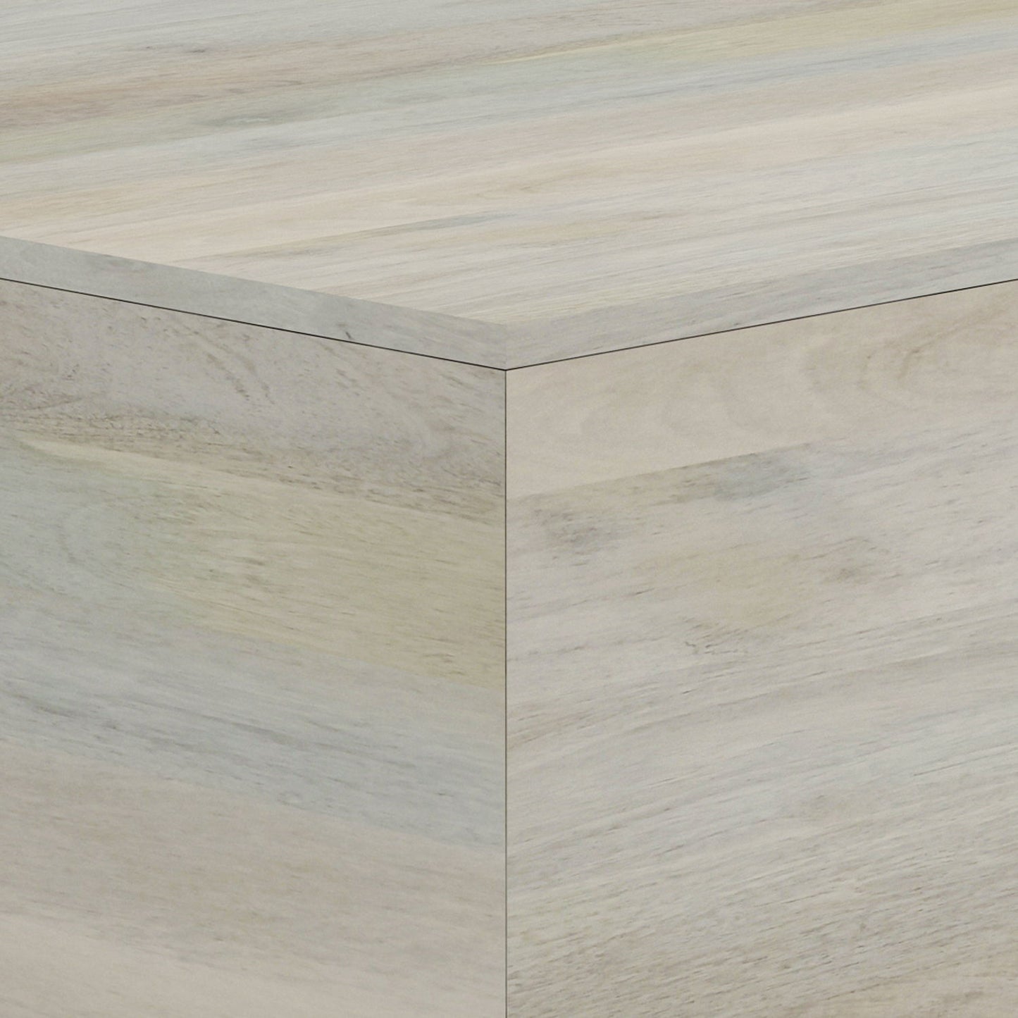 Abba - Square Coffee Table - White Wash