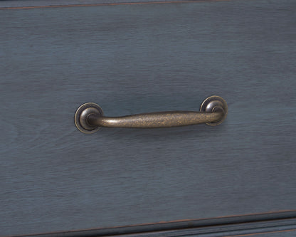 Americana - King Size Sleigh Bed - Blue