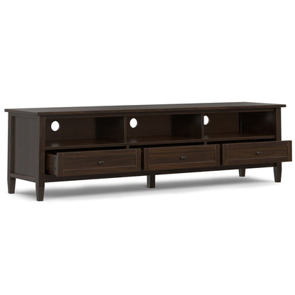Warm Shaker - Low TV Media Stand - Brown
