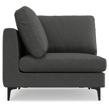 Ava - Mid Century Corner Sectional Sofa - Gray