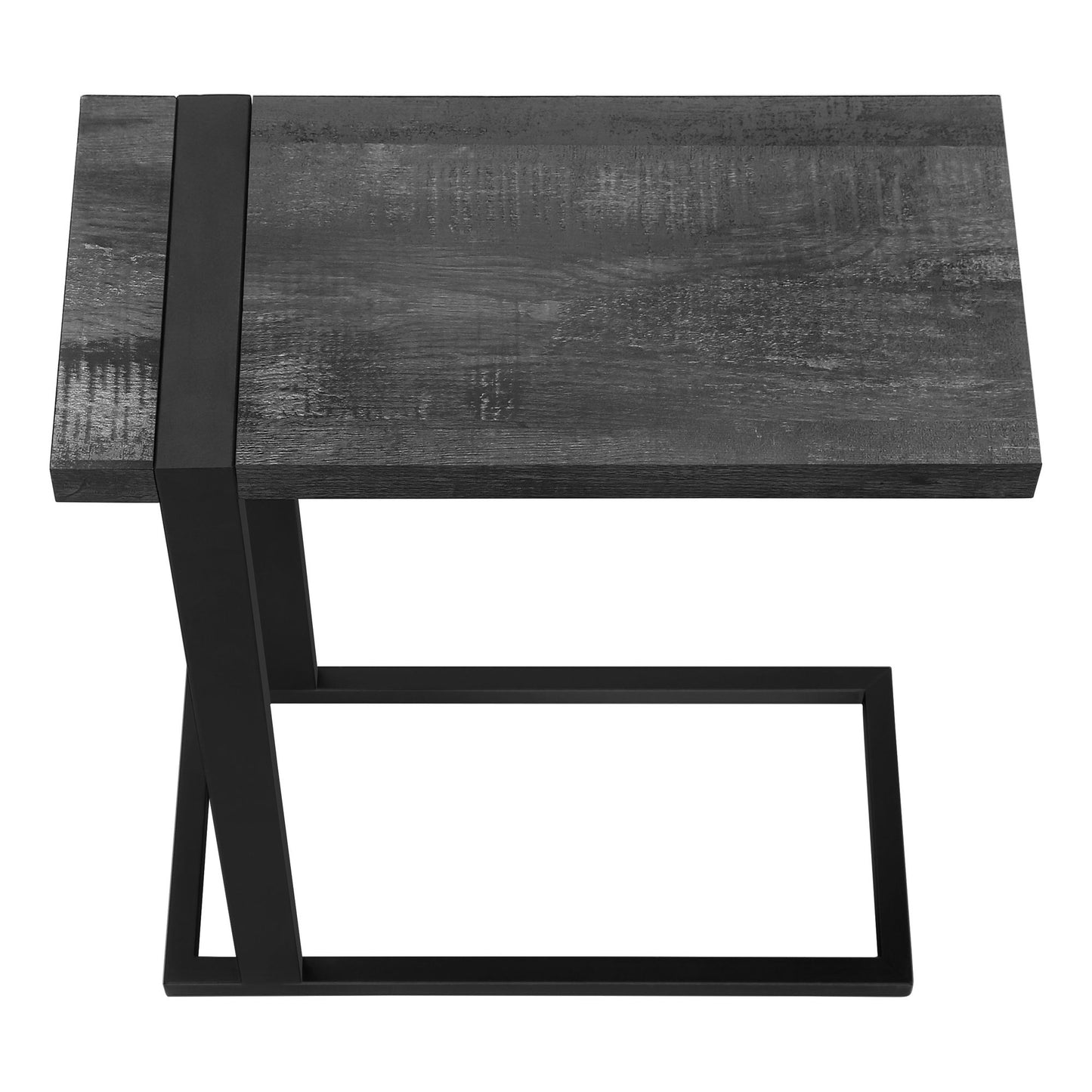 Accent Table, C - Shaped, Contemporary, Versatile Use - Black
