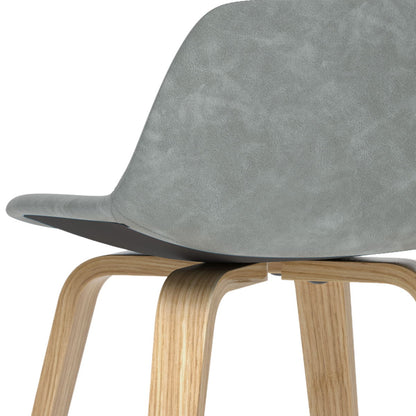 Randolph - Bentwood Counter / Bar Height Stool Upholstered (Set of 2) - Gray