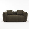Soft Beanbag Chair With High Resilience Foam Core For Two People - Olive Green