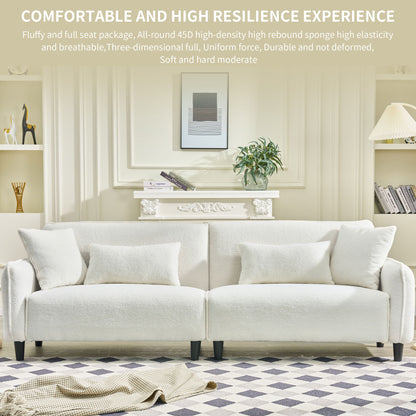 Teddy Velvet Sofa Soft & Comfortable - Beige