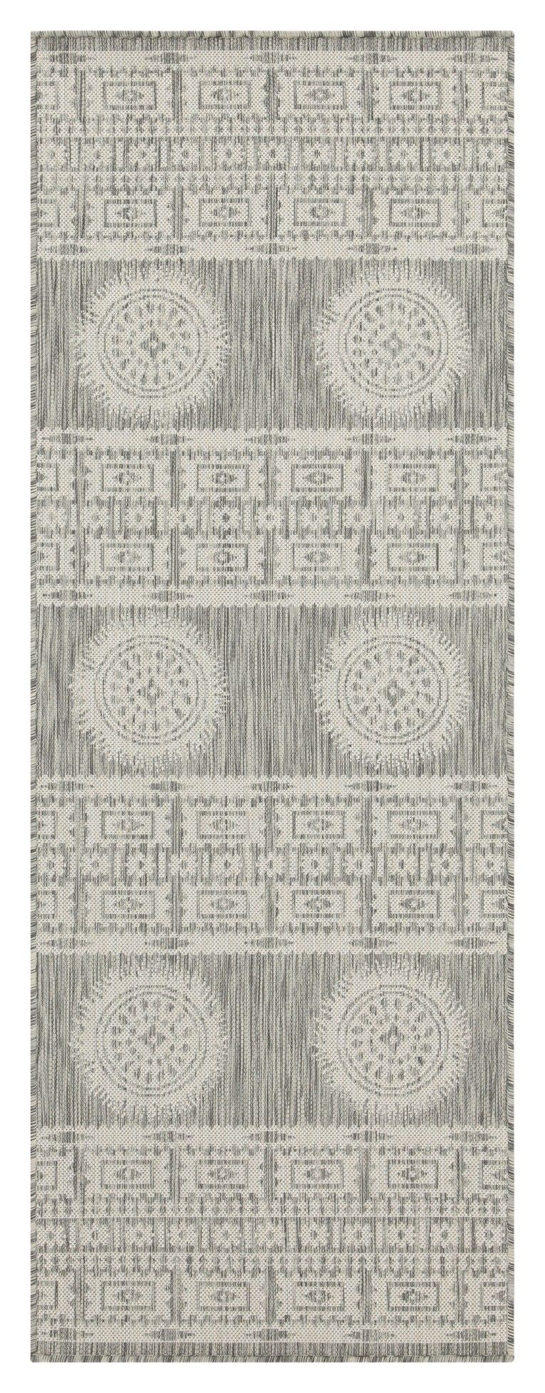 Sunshine - 7'10" X 10'3" Indoor, Outdoor Area Rug - Silver