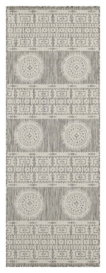 Sunshine - 7'10" X 10'3" Indoor, Outdoor Area Rug - Silver