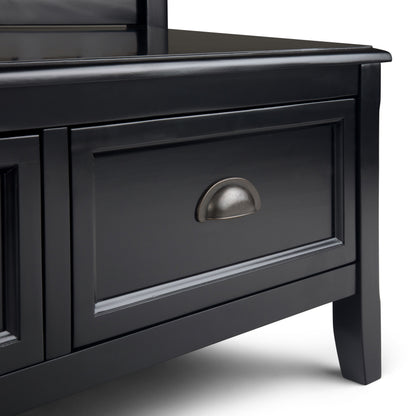 Burlington - Entryway Storage Bench With Drawers - Black
