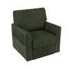 360ÔøΩÔøΩ Swivel Chair Accent Barrel Armchair With Side Pockets, Chenille Upholstery, Compact Size - Green