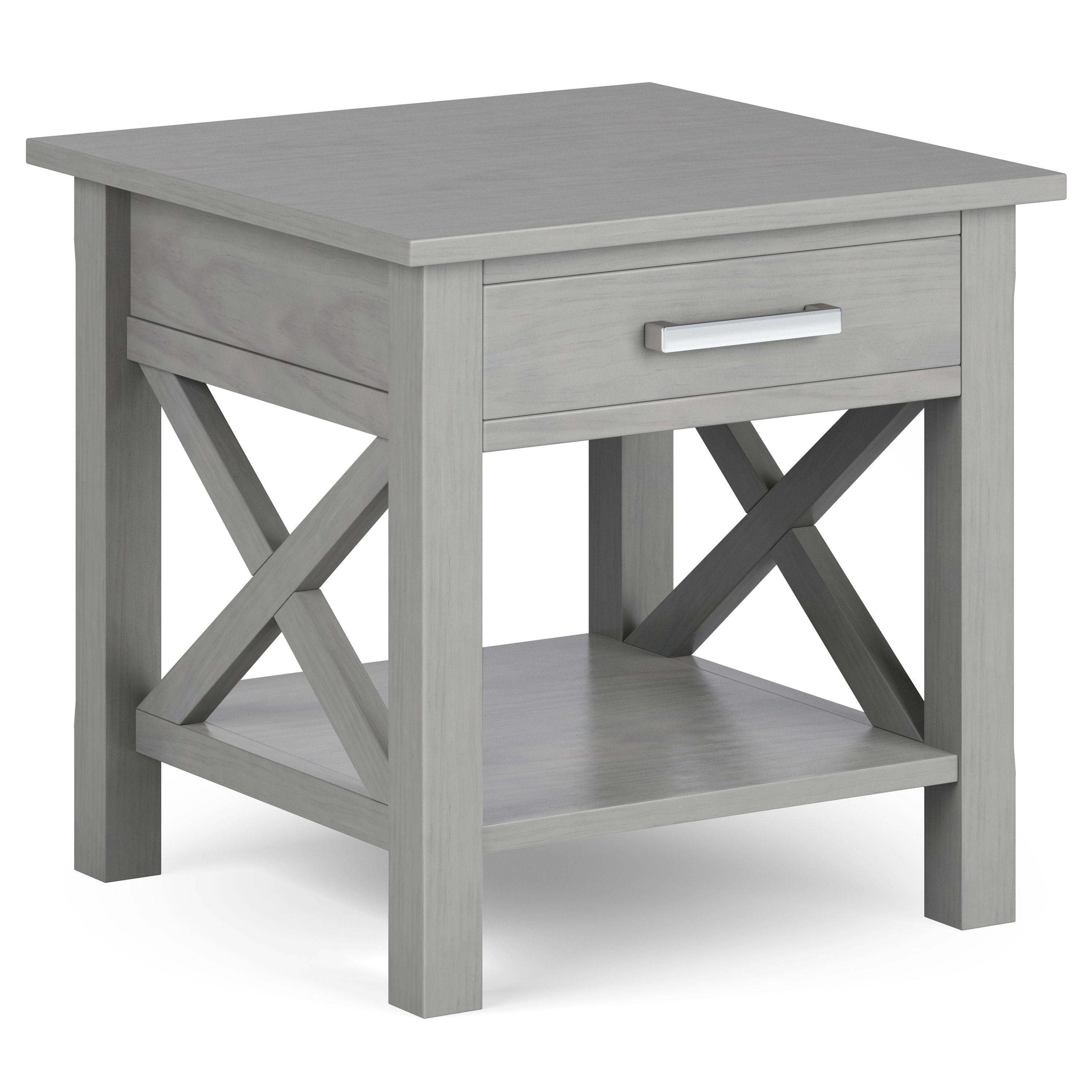 Kitchener - End Table - Fog Gray