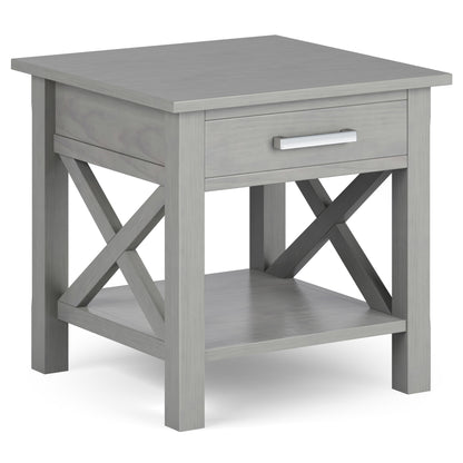 Kitchener - End Table - Fog Gray