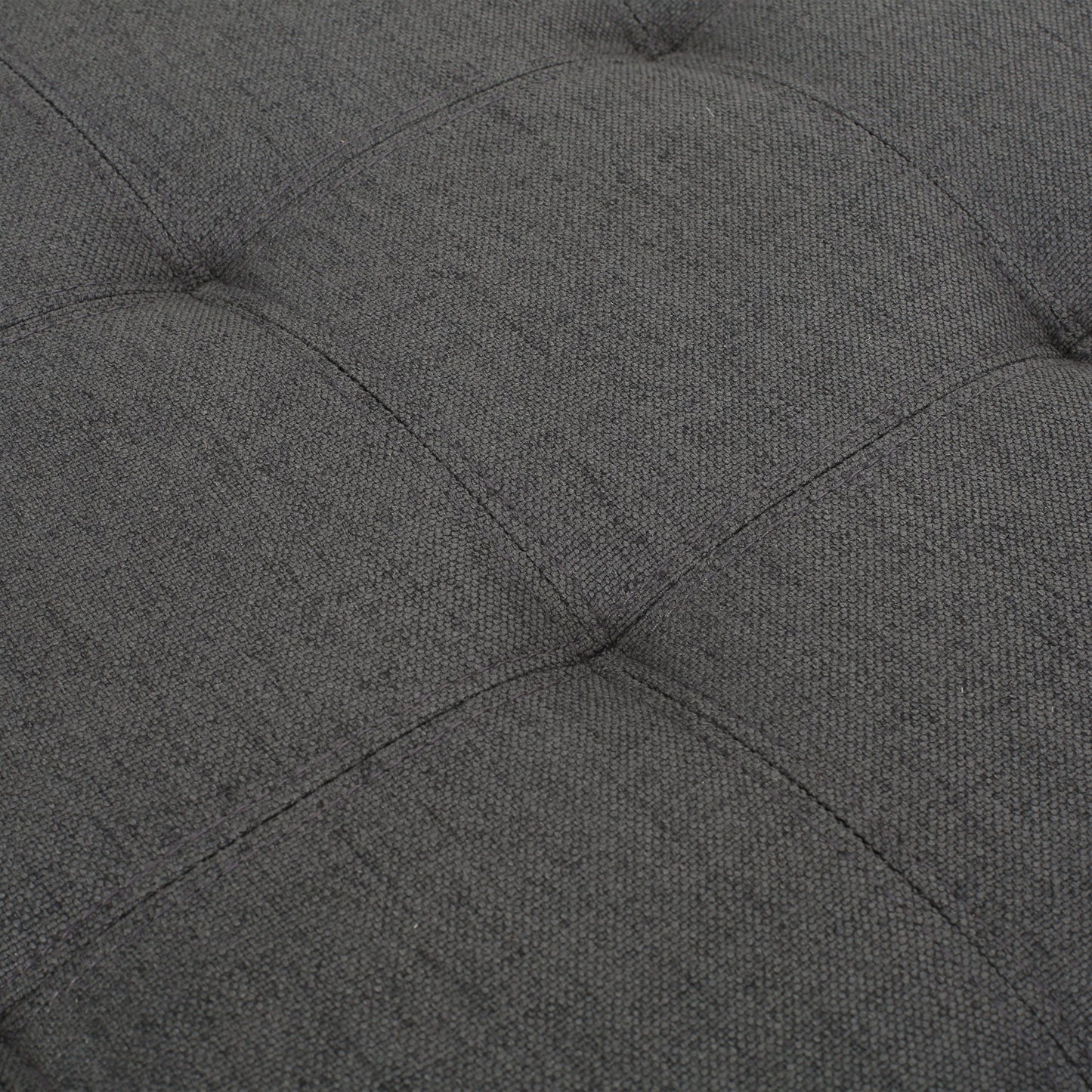 Isabella - Ottoman Contemporary Storage Solution - Dark Gray