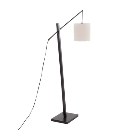 Arturo - Contemporary Floor Lamp - Black / Gray