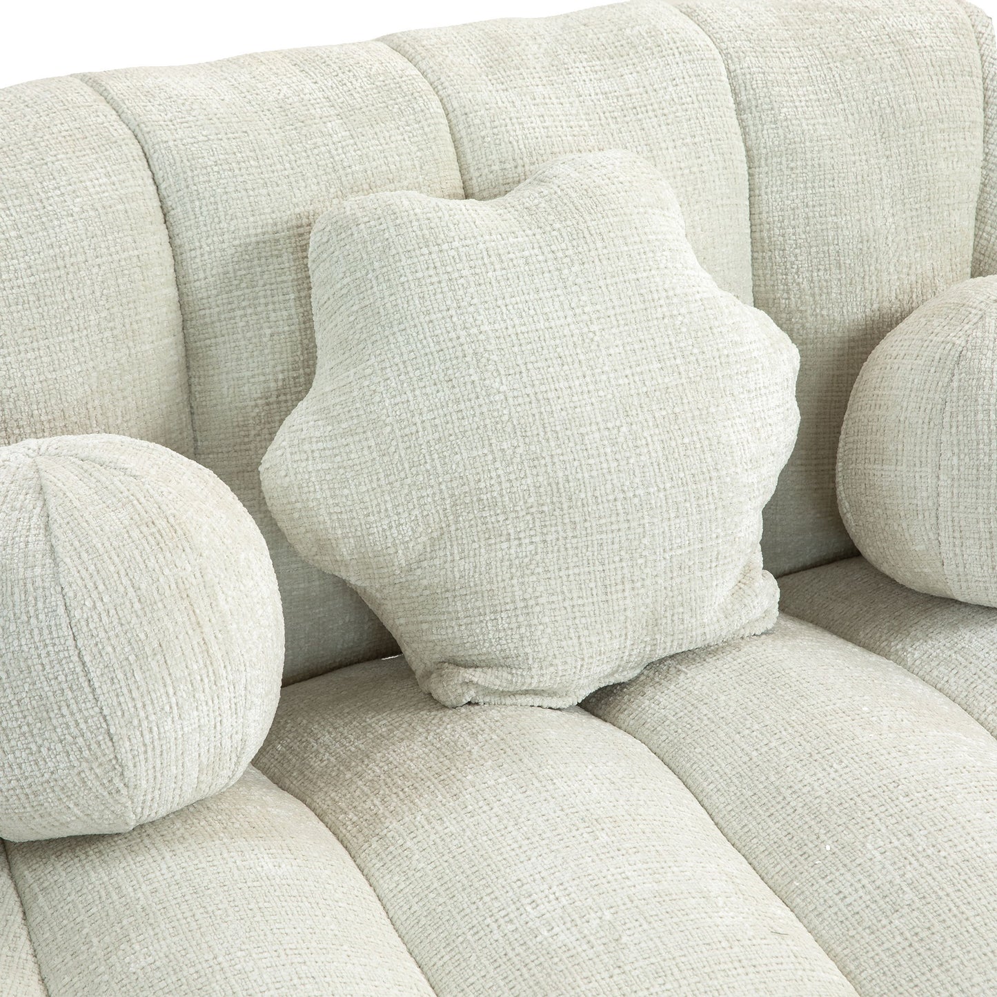 High Back Bean Bag Sofa Couch For Adults And Kids, Comfortable Lounger, Indoor & Outdoor Use - White