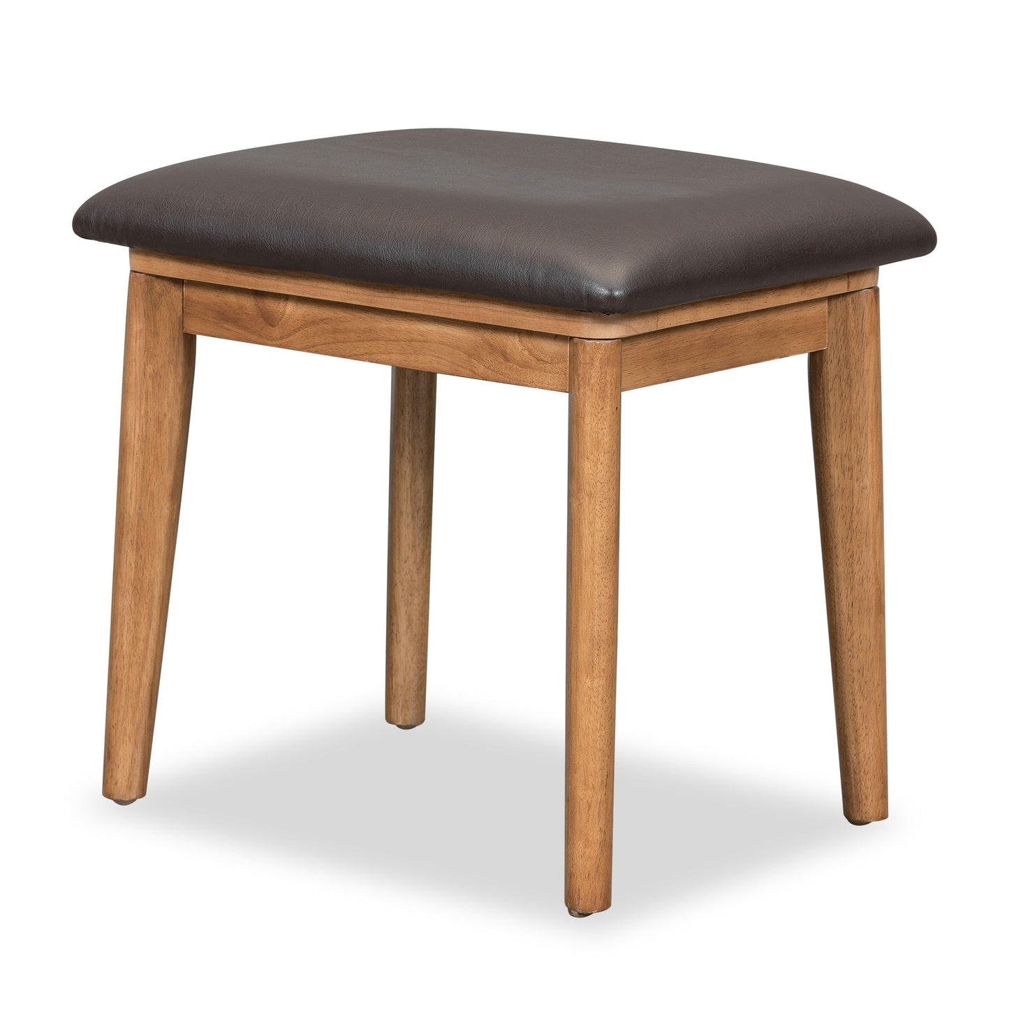 Classic Wood Makeup Vanity Set With Flip-Top Mirror And Stool, Dressing Table With Three Drawers And Storage Space - Brown