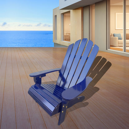 Outdoor Or Indoor Children Adirondack Chair - Blue