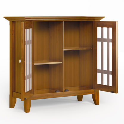 Bedford - Low Storage Media Cabinet - Light Golden Brown