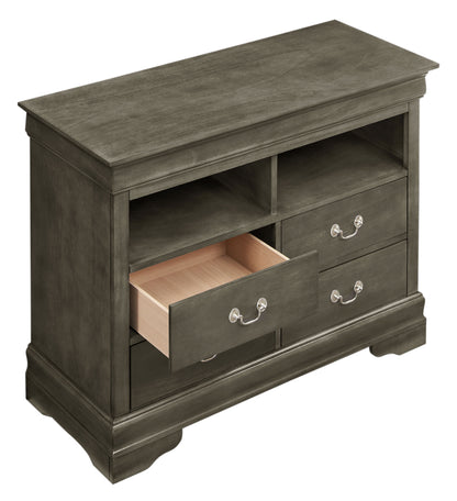 TV Media Chest - Gray