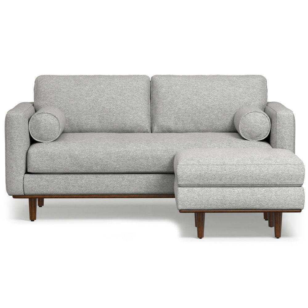 Morrison - Upholstered Sofa And Ottoman Set - Mist Gray