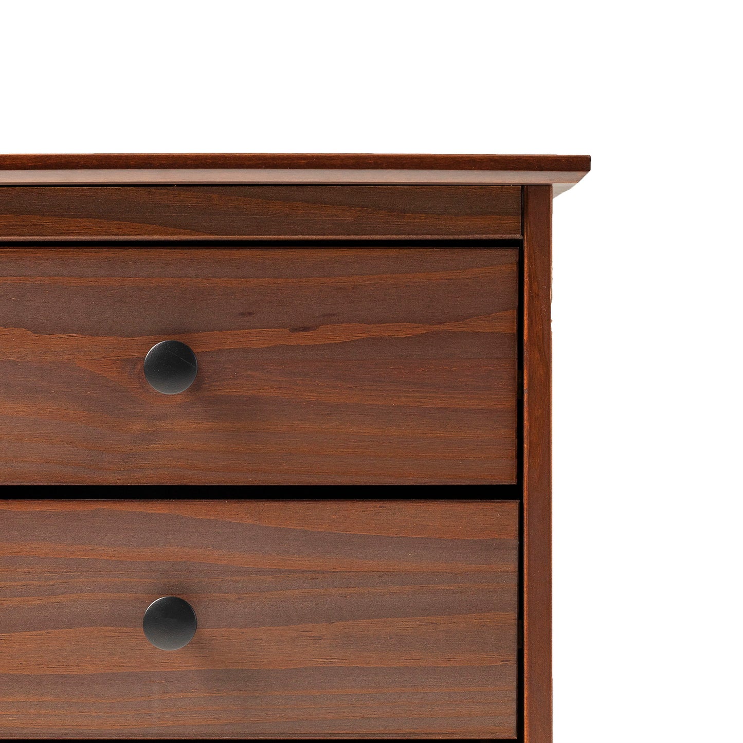 Classic 3 Drawer Solid Wood Nightstand - Walnut