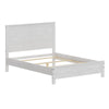 Albany - Twin Bed Frame Modern Rustic Solid Wood With Headboard, Heavy Duty Twin Size, Box Spring Needed - White