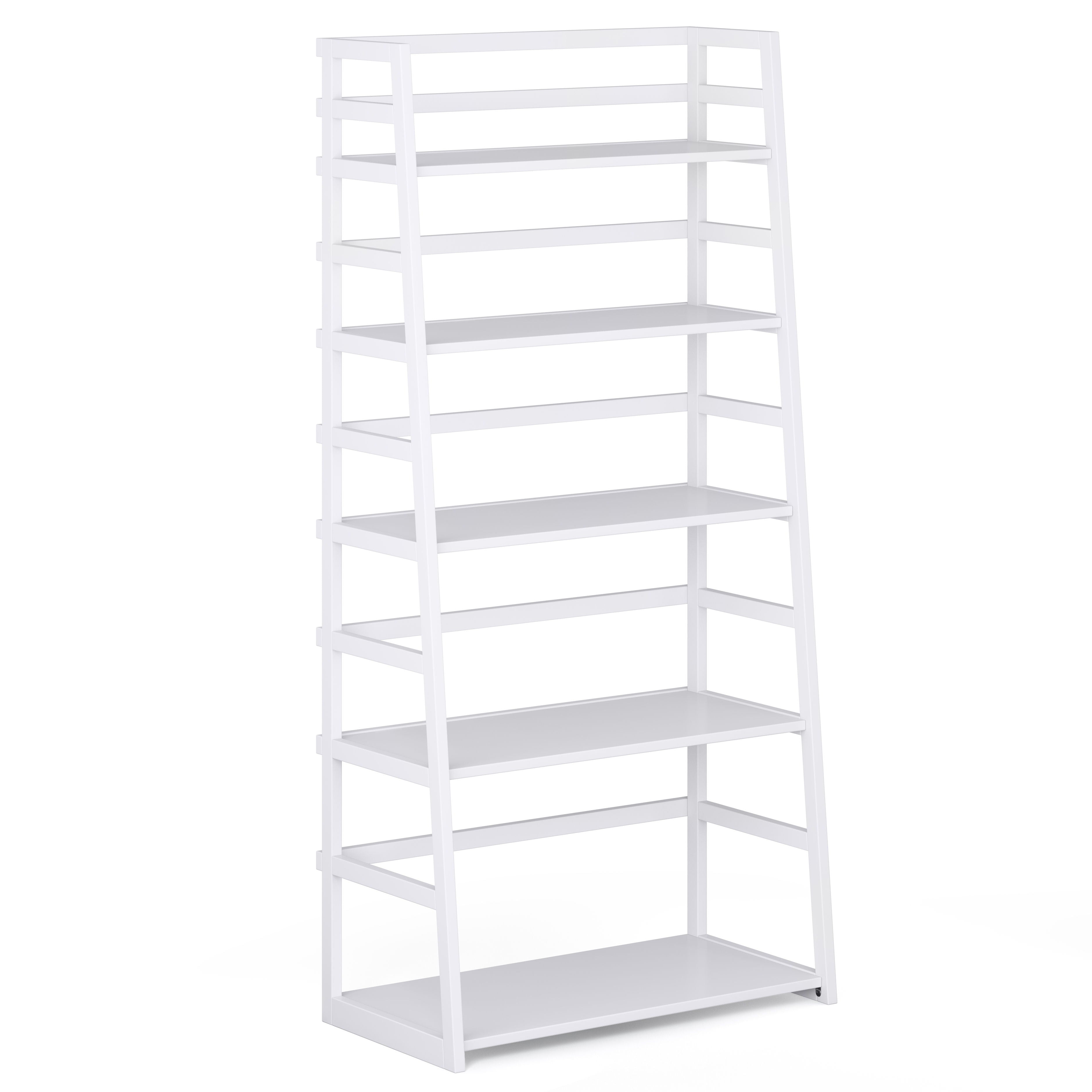 Acadian - Ladder Shelf Bookcase - White
