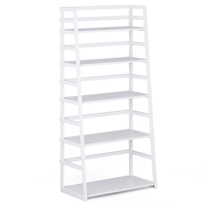 Acadian - Ladder Shelf Bookcase - White