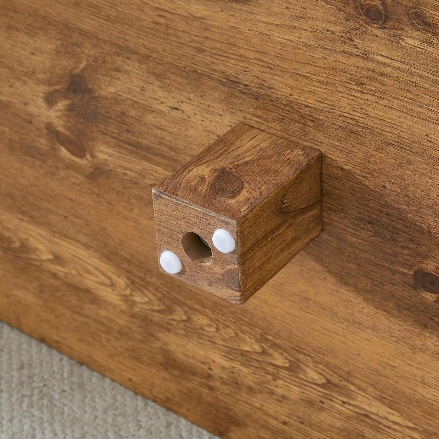 Modern Minimalist Rectangular Coffee Table Measuring Embodies The Simple Charm Of Mid Century Aesthetics, Adding A Touch Of Elegance To Your Living Room - Natural Wood