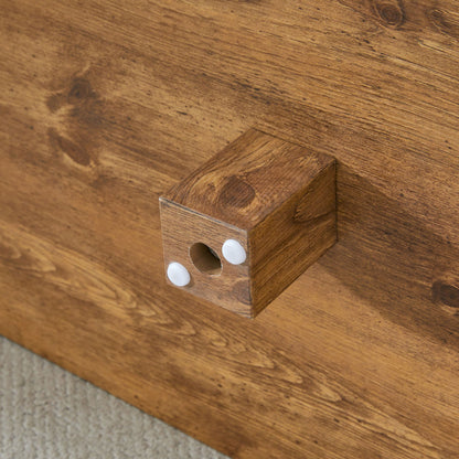 Modern Minimalist Rectangular Coffee Table Measuring Embodies The Simple Charm Of Mid Century Aesthetics, Adding A Touch Of Elegance To Your Living Room - Natural Wood